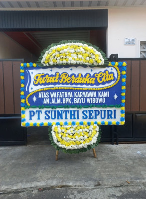 Papan Bunga Duka di Bakunase Dua